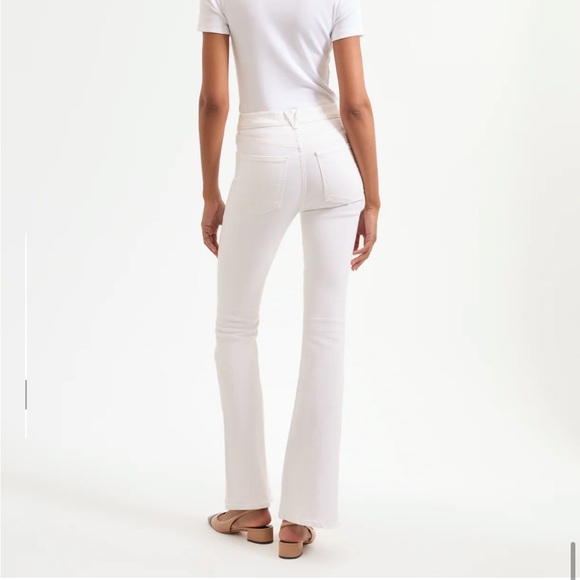 Veronica beard white Beverly skinny flare high rise jeans - Picture 2 of 7